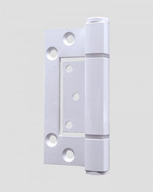A127WHT - Aluminium Interfold Hinge - Offset knuckle