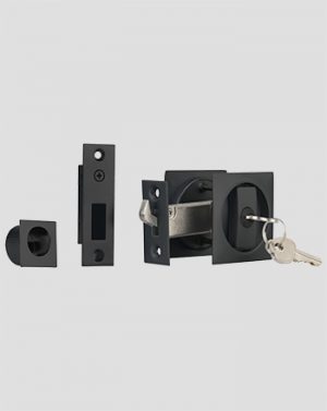 CLS620BLK - Square Cavity Sliding Door Entrance Lock