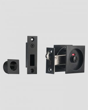 CLS622BLK -  Square Cavity Sliding Door Privacy Indicator Lock