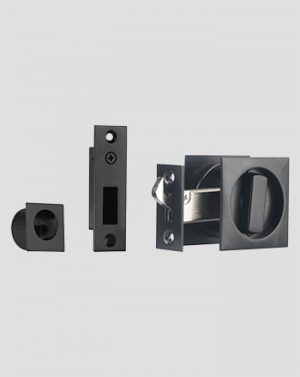 CLS623BLK -  Square Cavity Sliding Door Passage Lock