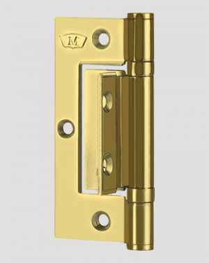 S263PVD - Stainless Steel 304 Medium Duty Interfold Hinge - Wrap-around Face Fixing