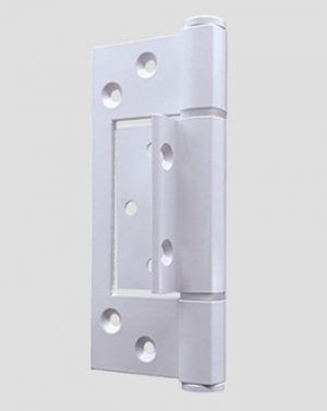 A104WHT - Aluminium Heavy Duty Interfold Hinge - Wrap-around Face Fix