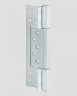 A134WHT - Aluminium Heavy Duty Interfold Hinge - Wrap-around Face Fix